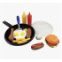 Liberty Imports Play Food 儿童玩具套装带煎锅和刮刀 - 25 件厨房烹饪假扮玩具烧烤套装,适合幼儿儿童